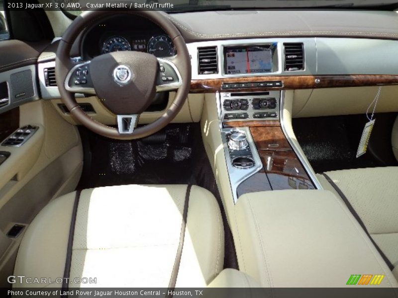 Caviar Metallic / Barley/Truffle 2013 Jaguar XF 3.0 AWD