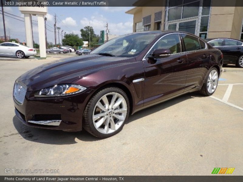 Caviar Metallic / Barley/Truffle 2013 Jaguar XF 3.0 AWD
