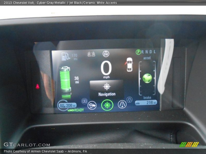 Cyber Gray Metallic / Jet Black/Ceramic White Accents 2013 Chevrolet Volt