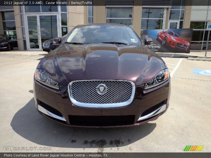 Caviar Metallic / Barley/Truffle 2013 Jaguar XF 3.0 AWD