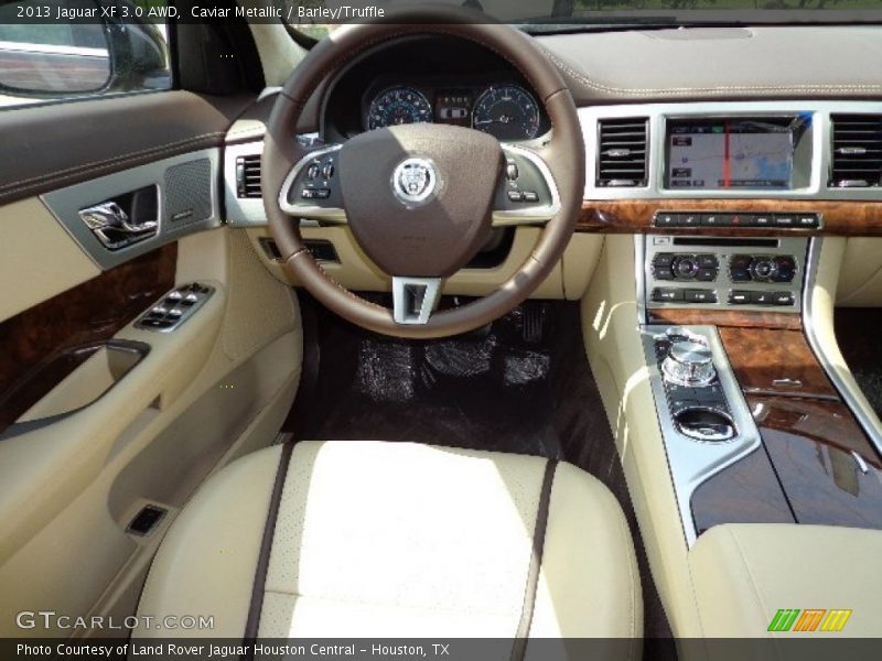 Caviar Metallic / Barley/Truffle 2013 Jaguar XF 3.0 AWD