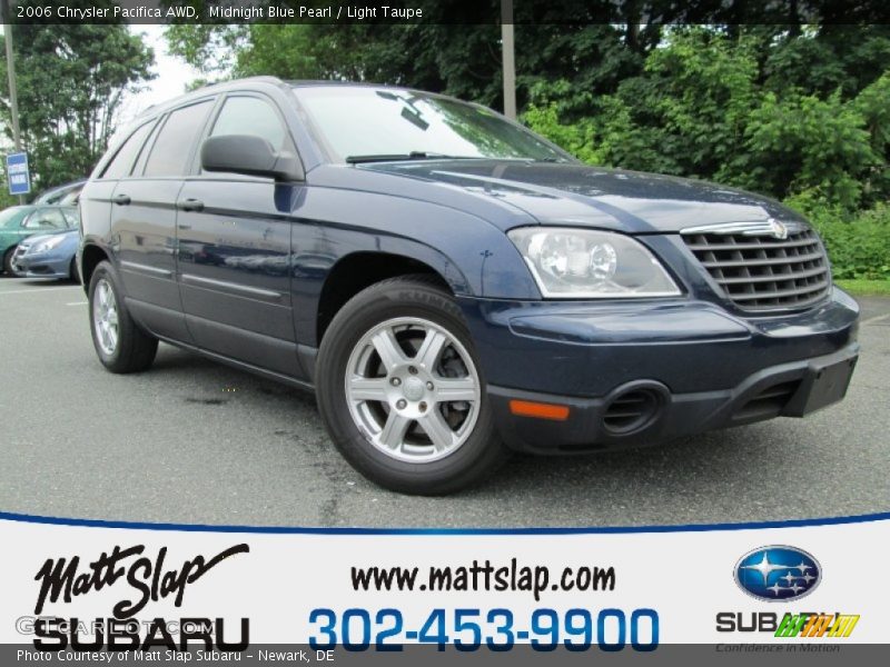 Midnight Blue Pearl / Light Taupe 2006 Chrysler Pacifica AWD