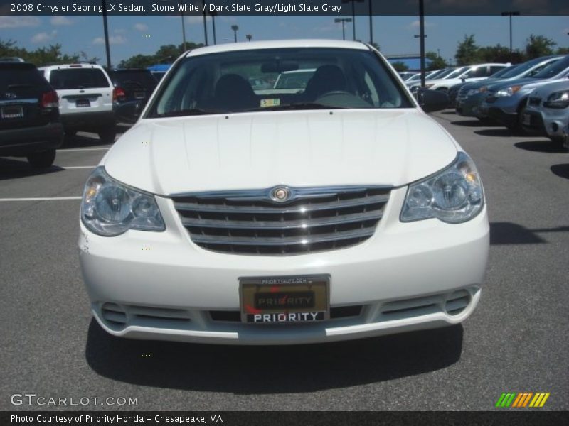 Stone White / Dark Slate Gray/Light Slate Gray 2008 Chrysler Sebring LX Sedan