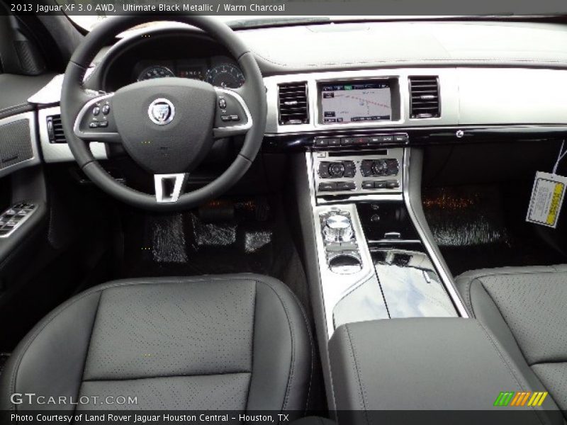 Ultimate Black Metallic / Warm Charcoal 2013 Jaguar XF 3.0 AWD