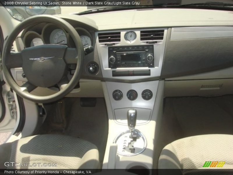 Stone White / Dark Slate Gray/Light Slate Gray 2008 Chrysler Sebring LX Sedan