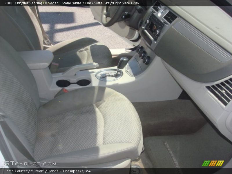 Stone White / Dark Slate Gray/Light Slate Gray 2008 Chrysler Sebring LX Sedan
