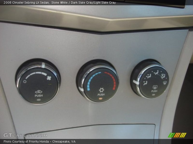 Stone White / Dark Slate Gray/Light Slate Gray 2008 Chrysler Sebring LX Sedan