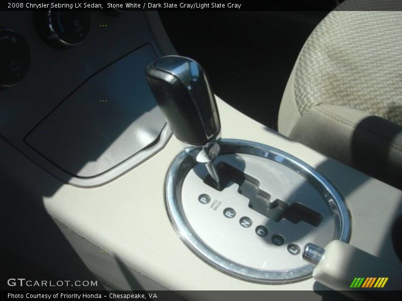 Stone White / Dark Slate Gray/Light Slate Gray 2008 Chrysler Sebring LX Sedan