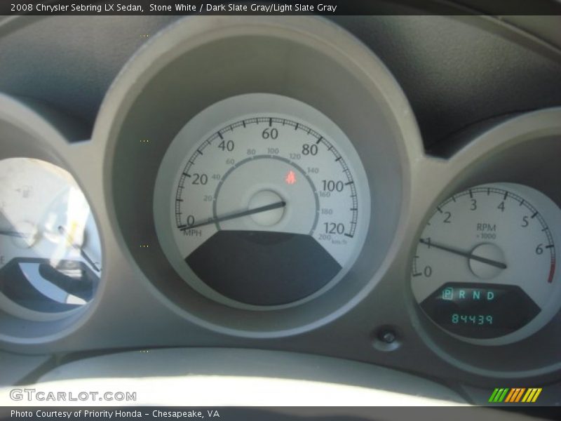 Stone White / Dark Slate Gray/Light Slate Gray 2008 Chrysler Sebring LX Sedan