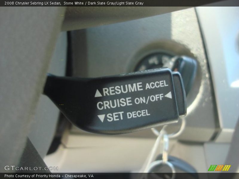 Stone White / Dark Slate Gray/Light Slate Gray 2008 Chrysler Sebring LX Sedan