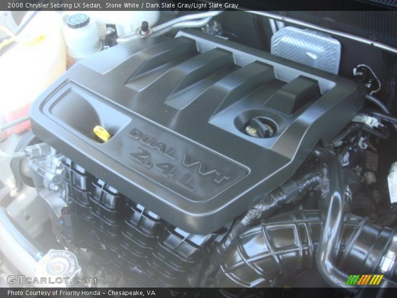 Stone White / Dark Slate Gray/Light Slate Gray 2008 Chrysler Sebring LX Sedan