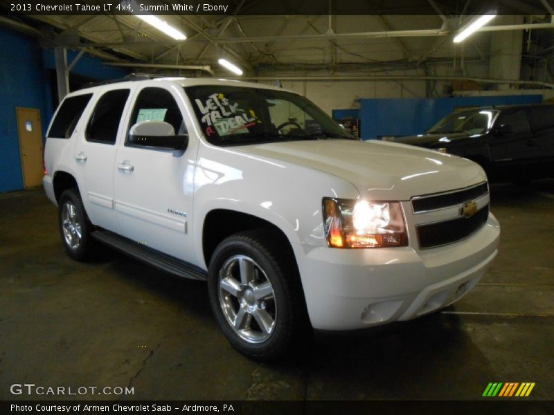 Summit White / Ebony 2013 Chevrolet Tahoe LT 4x4