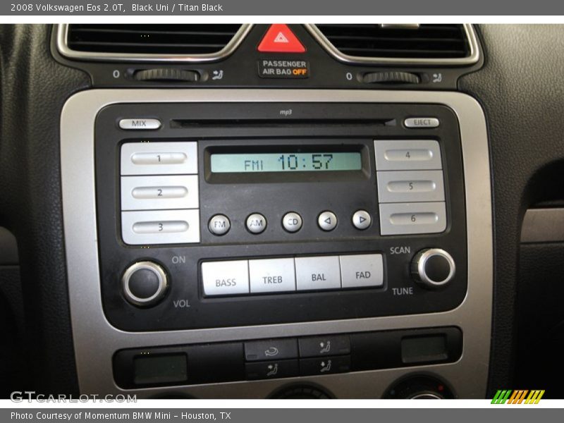 Black Uni / Titan Black 2008 Volkswagen Eos 2.0T