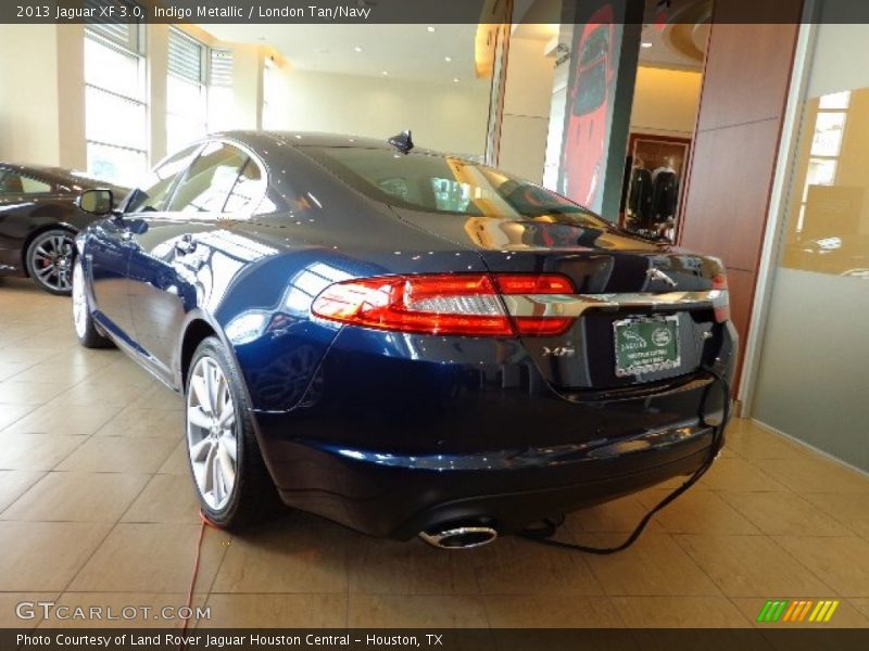 Indigo Metallic / London Tan/Navy 2013 Jaguar XF 3.0