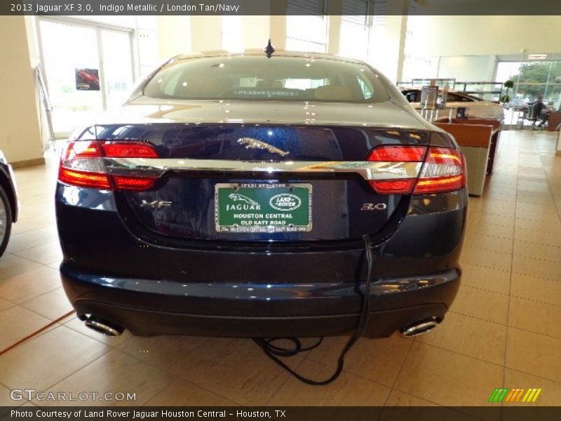 Indigo Metallic / London Tan/Navy 2013 Jaguar XF 3.0
