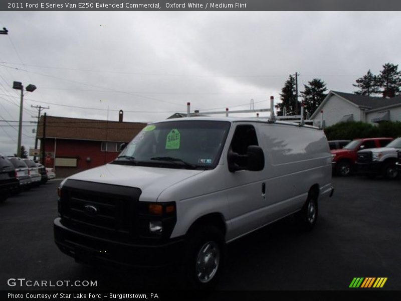 Oxford White / Medium Flint 2011 Ford E Series Van E250 Extended Commercial
