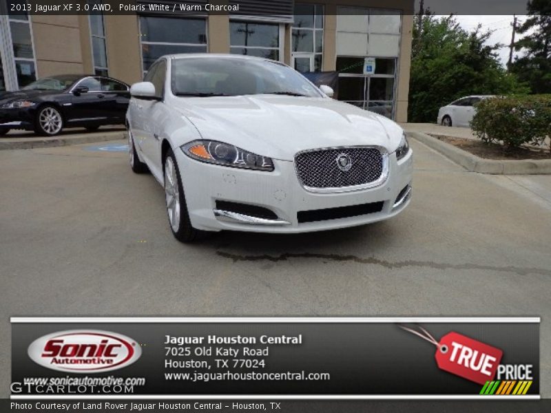 Polaris White / Warm Charcoal 2013 Jaguar XF 3.0 AWD