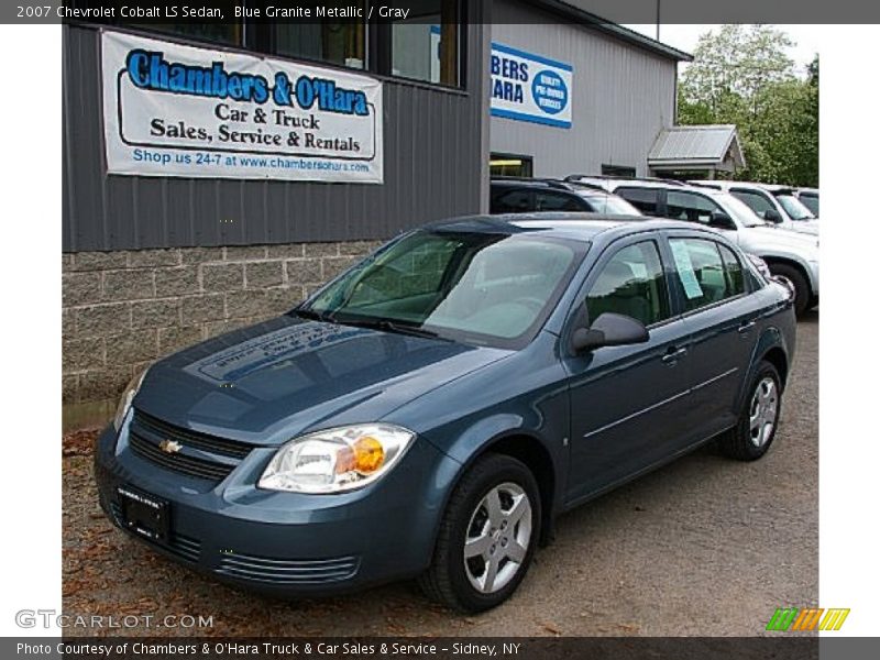 Blue Granite Metallic / Gray 2007 Chevrolet Cobalt LS Sedan