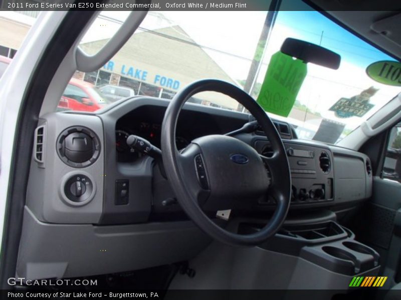 Oxford White / Medium Flint 2011 Ford E Series Van E250 Extended Commercial