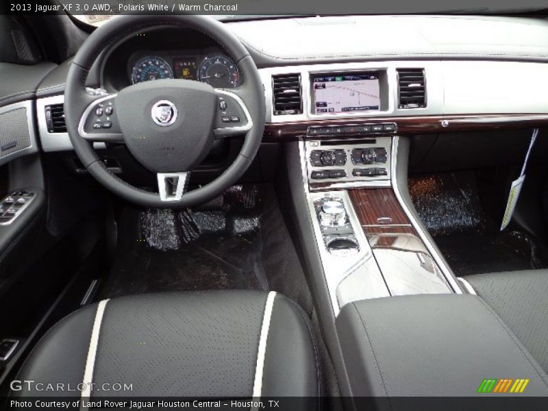 Polaris White / Warm Charcoal 2013 Jaguar XF 3.0 AWD