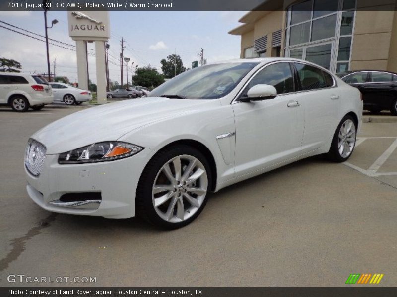 Polaris White / Warm Charcoal 2013 Jaguar XF 3.0 AWD