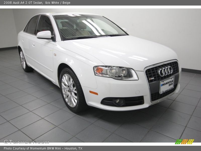 Ibis White / Beige 2008 Audi A4 2.0T Sedan