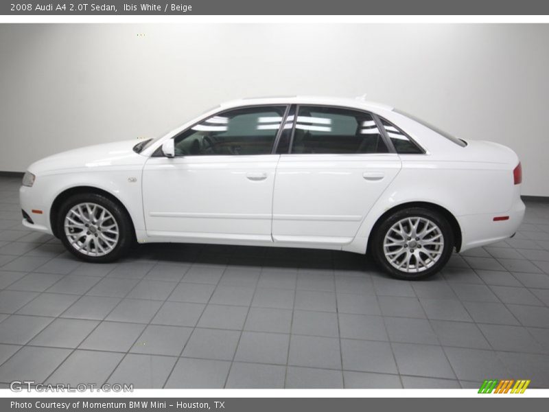 Ibis White / Beige 2008 Audi A4 2.0T Sedan
