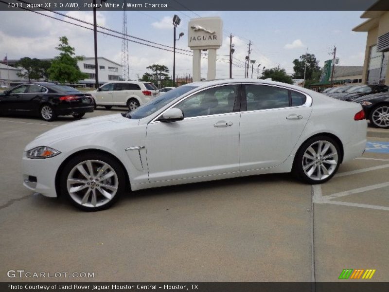 Polaris White / Warm Charcoal 2013 Jaguar XF 3.0 AWD
