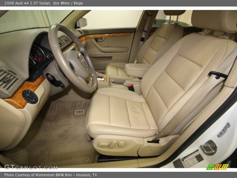 Ibis White / Beige 2008 Audi A4 2.0T Sedan