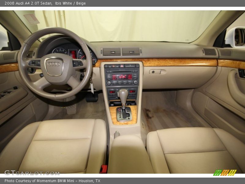 Ibis White / Beige 2008 Audi A4 2.0T Sedan