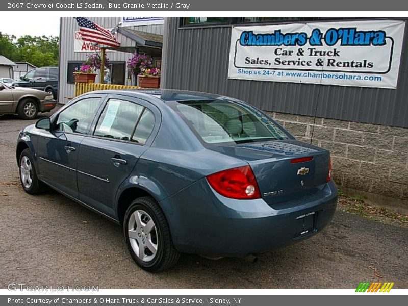 Blue Granite Metallic / Gray 2007 Chevrolet Cobalt LS Sedan