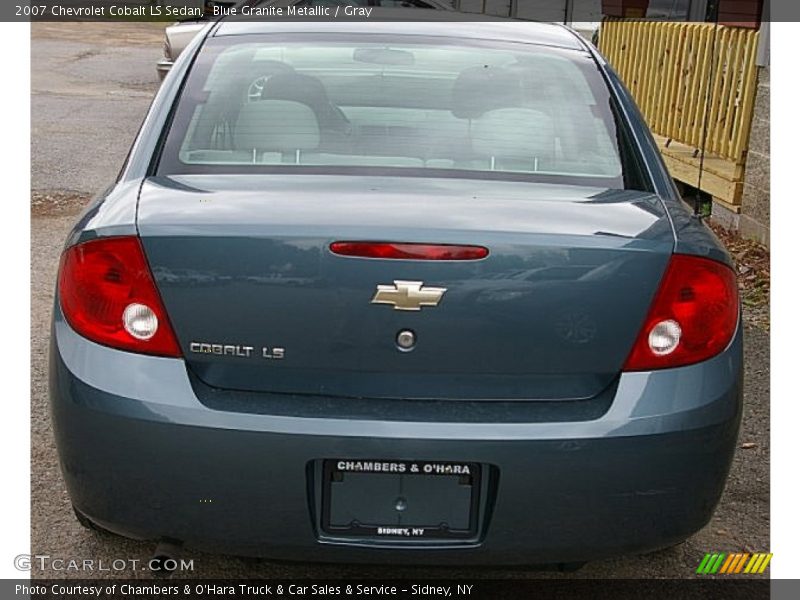 Blue Granite Metallic / Gray 2007 Chevrolet Cobalt LS Sedan