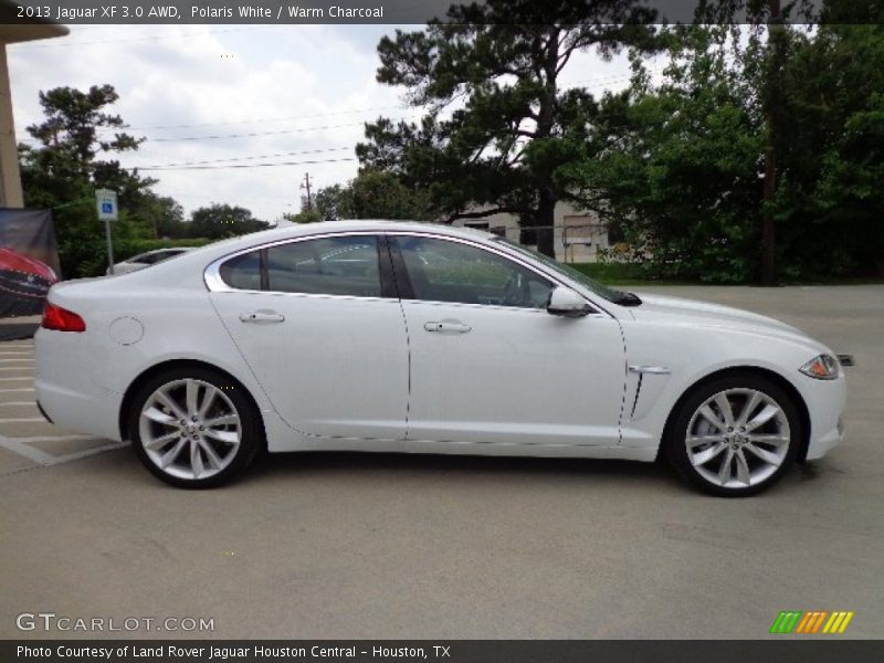Polaris White / Warm Charcoal 2013 Jaguar XF 3.0 AWD