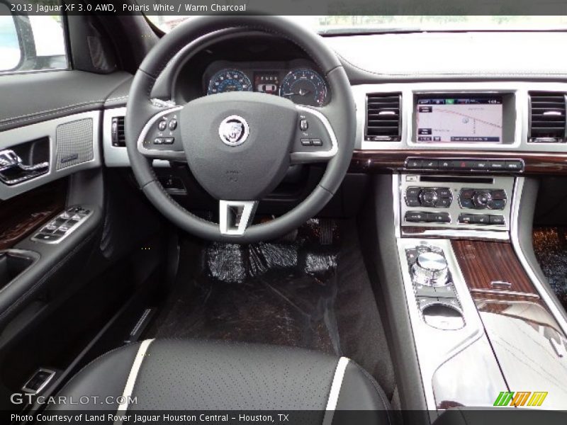 Polaris White / Warm Charcoal 2013 Jaguar XF 3.0 AWD