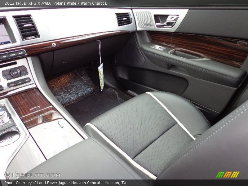 Polaris White / Warm Charcoal 2013 Jaguar XF 3.0 AWD