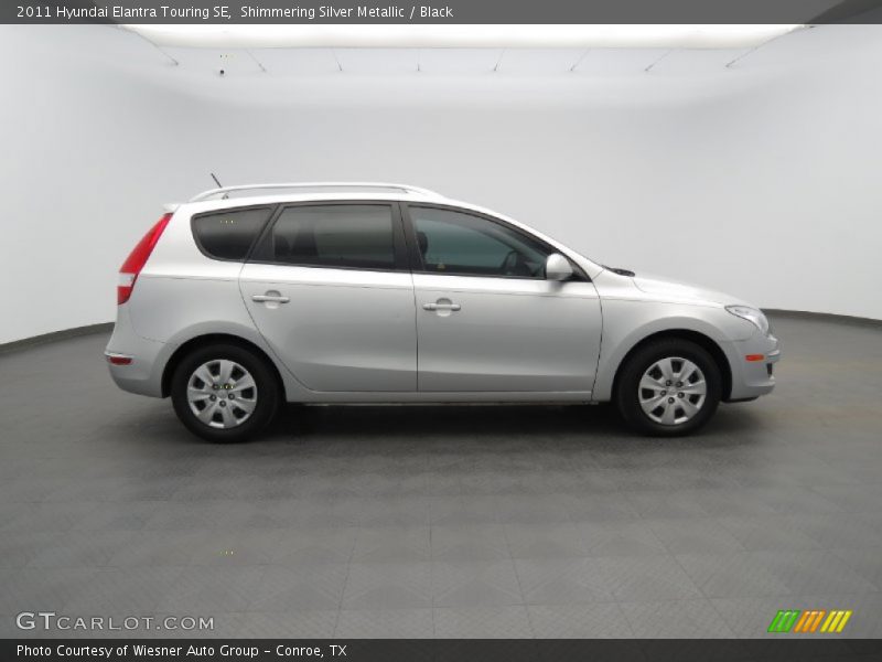 Shimmering Silver Metallic / Black 2011 Hyundai Elantra Touring SE
