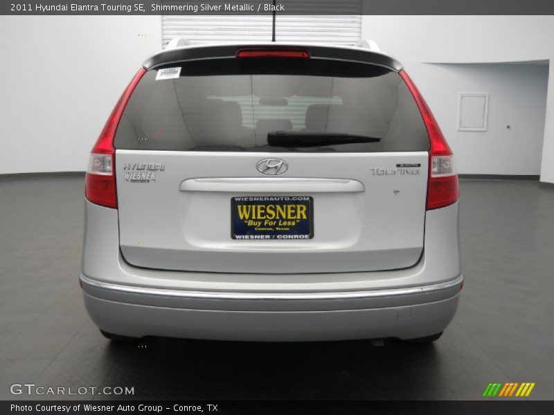 Shimmering Silver Metallic / Black 2011 Hyundai Elantra Touring SE