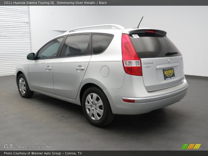 Shimmering Silver Metallic / Black 2011 Hyundai Elantra Touring SE