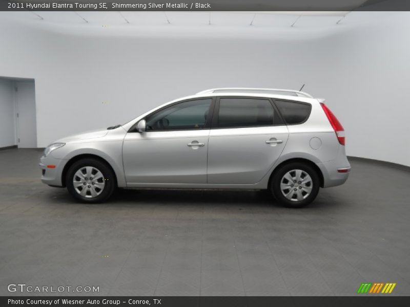 Shimmering Silver Metallic / Black 2011 Hyundai Elantra Touring SE