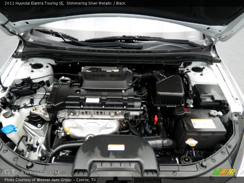 Shimmering Silver Metallic / Black 2011 Hyundai Elantra Touring SE