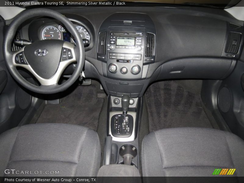 Shimmering Silver Metallic / Black 2011 Hyundai Elantra Touring SE
