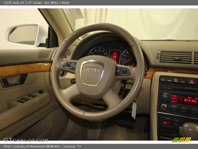 Ibis White / Beige 2008 Audi A4 2.0T Sedan