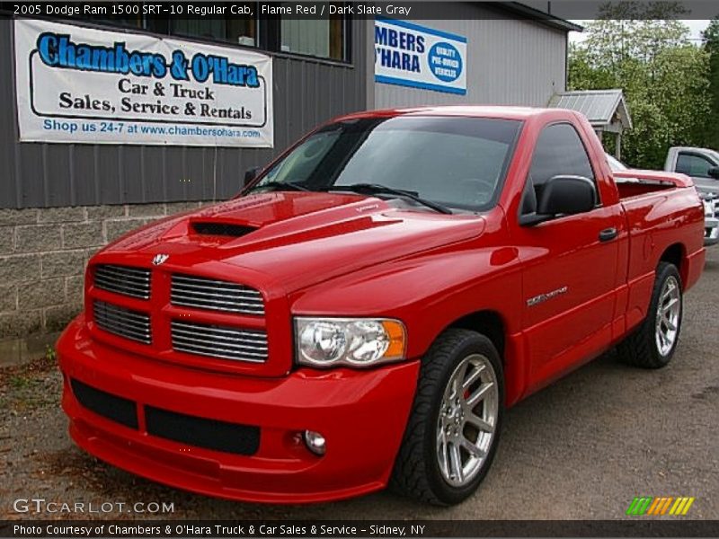 Flame Red / Dark Slate Gray 2005 Dodge Ram 1500 SRT-10 Regular Cab