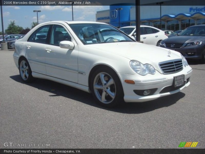 Alabaster White / Ash 2006 Mercedes-Benz C 230 Sport