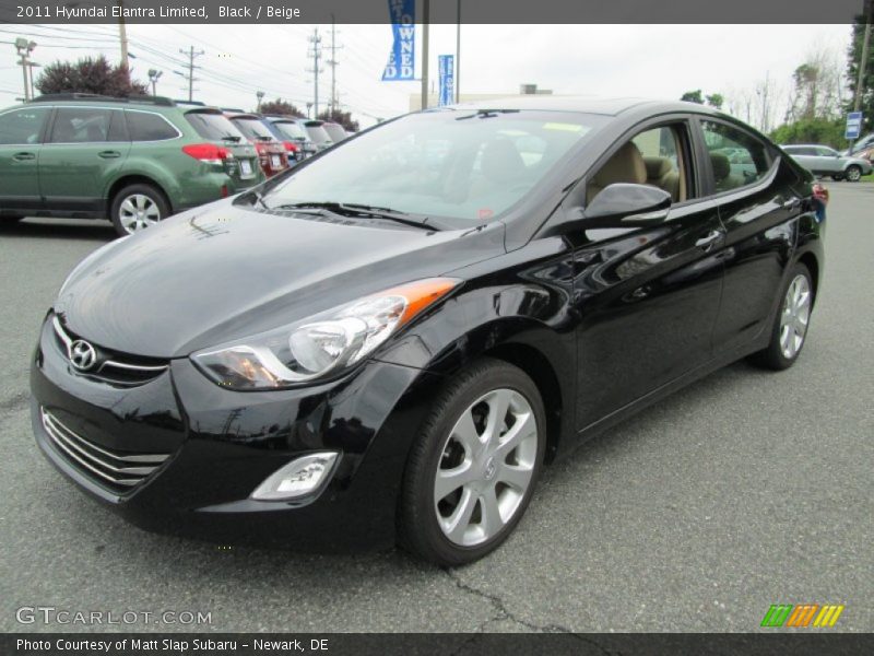 Black / Beige 2011 Hyundai Elantra Limited