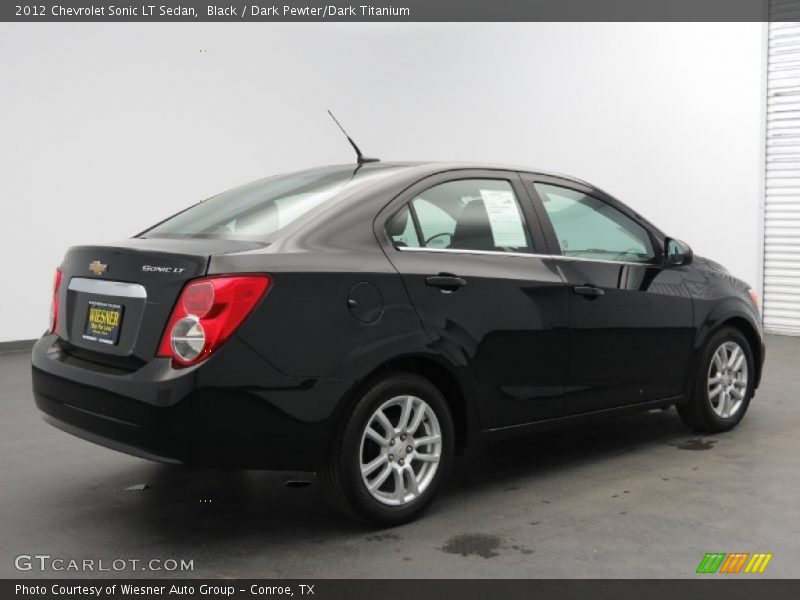 Black / Dark Pewter/Dark Titanium 2012 Chevrolet Sonic LT Sedan