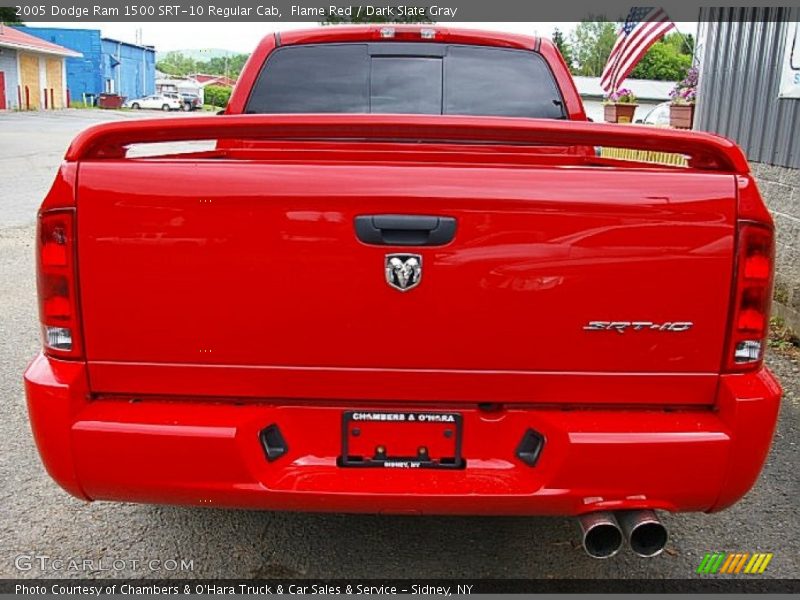 Flame Red / Dark Slate Gray 2005 Dodge Ram 1500 SRT-10 Regular Cab