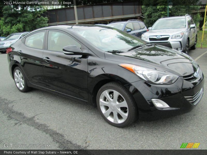 Black / Beige 2011 Hyundai Elantra Limited