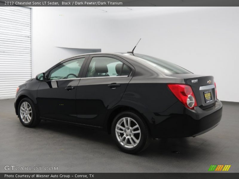 Black / Dark Pewter/Dark Titanium 2012 Chevrolet Sonic LT Sedan