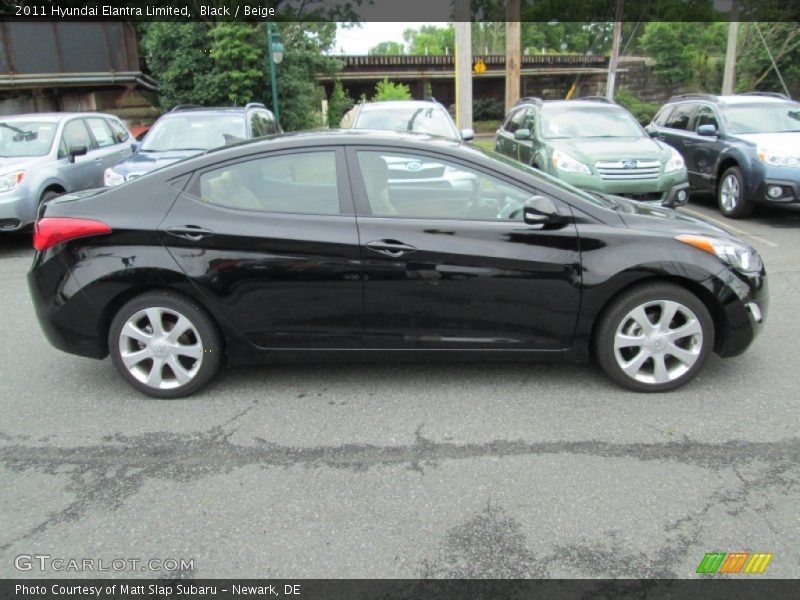 Black / Beige 2011 Hyundai Elantra Limited